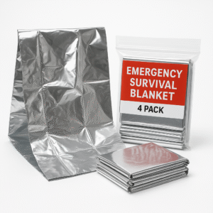 23. Emergency Survival Blanket 4-Pack