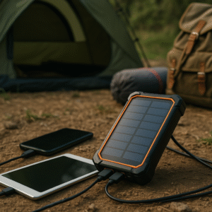4. Portable Solar Power Bank 30000mAh