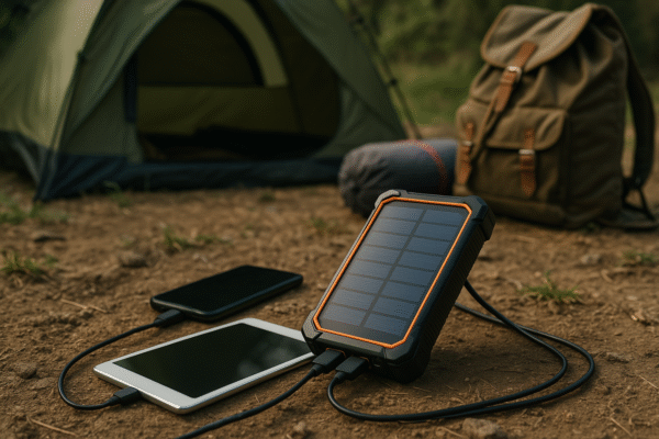 4. Portable Solar Power Bank 30000mAh