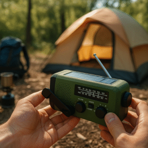 2. Solar Hand Crank Emergency Radio