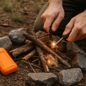 6. Waterproof Outdoor Fire Starter Kit