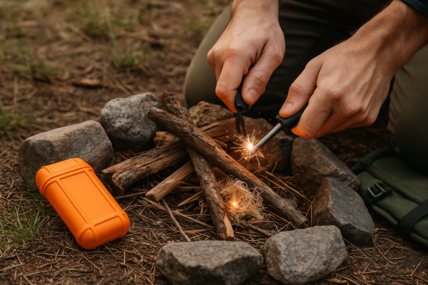 6. Waterproof Outdoor Fire Starter Kit