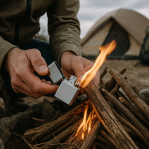17. Windproof Refillable Metal Lighter