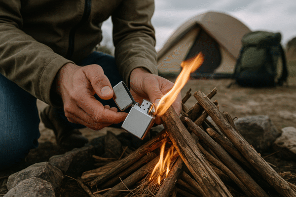 17. Windproof Refillable Metal Lighter